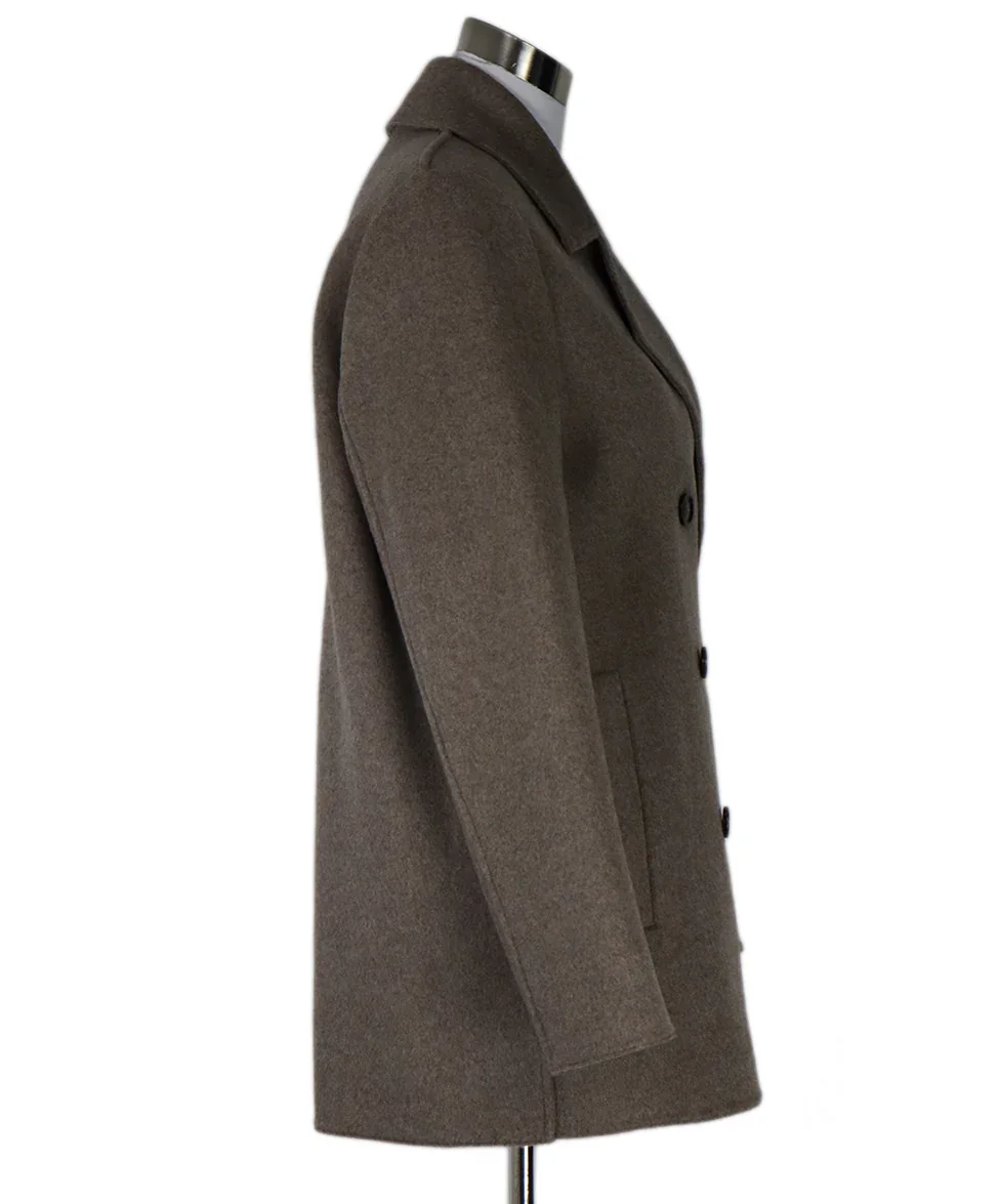 Jenni Kayne Taupe Wool & Cashmere Coat sz 4 - Image 2