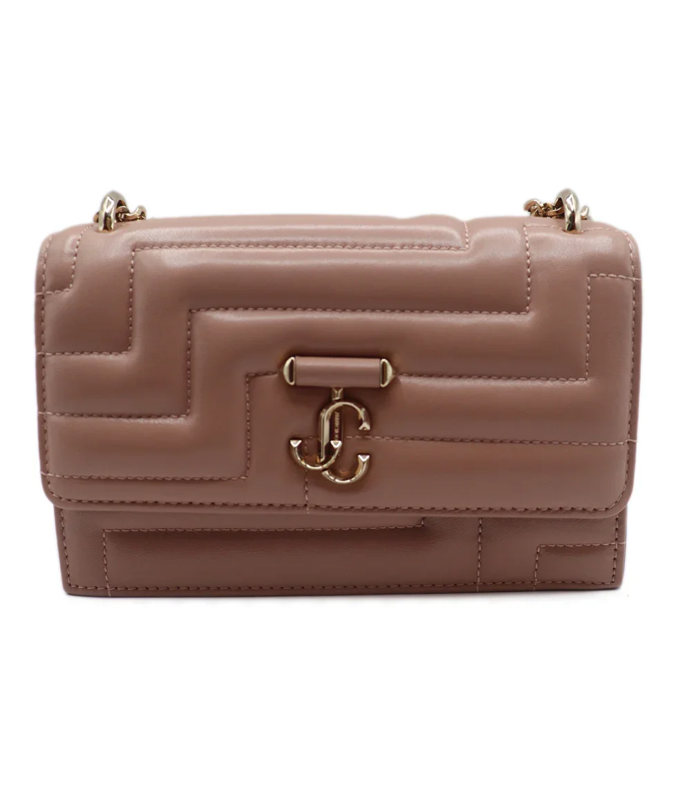 Jimmy Choo Pink Mauve Leather Bohemia Ballet Mini Handbag
