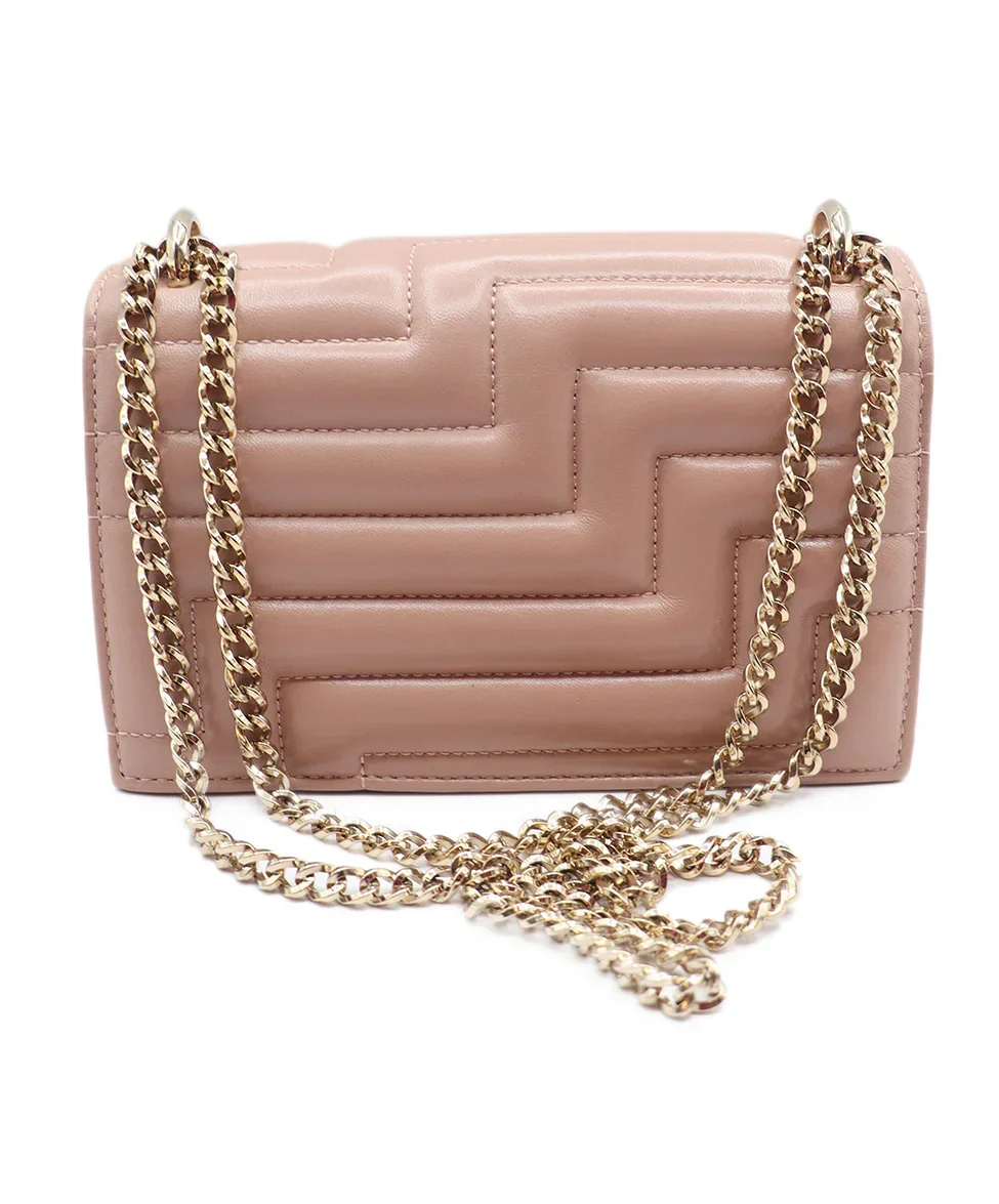 Jimmy Choo Pink Mauve Leather Bohemia Ballet Mini Handbag - Image 3