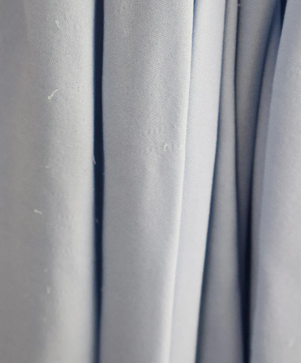 Khaite Long Periwinkle Pleated Silk Dress sz 12 - Image 7