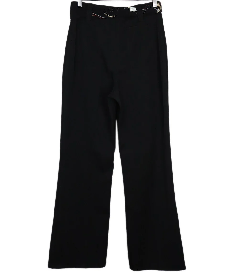 Lanvin Black Pants w/ Gold Hardware sz 4 - Image 2