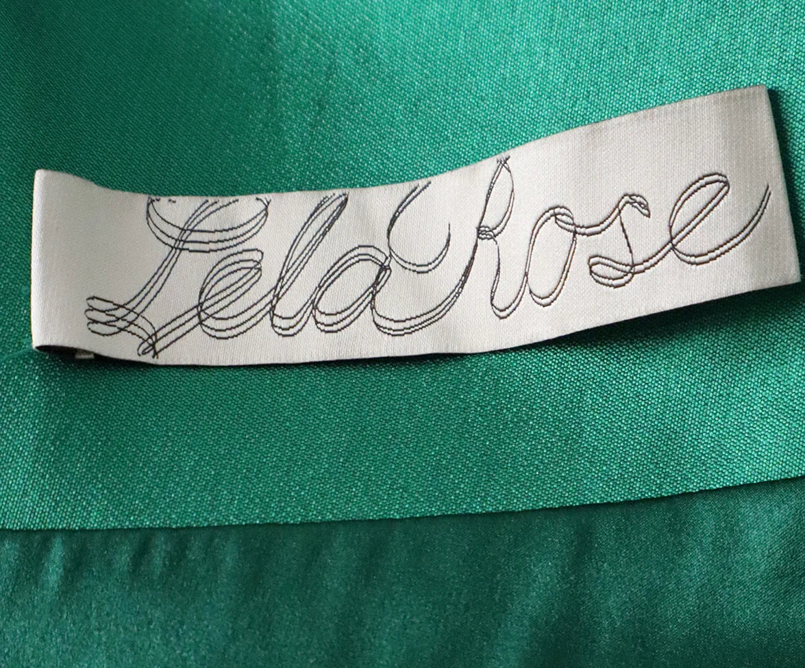 Lela Rose Green Silk Dress sz 10 - Image 4