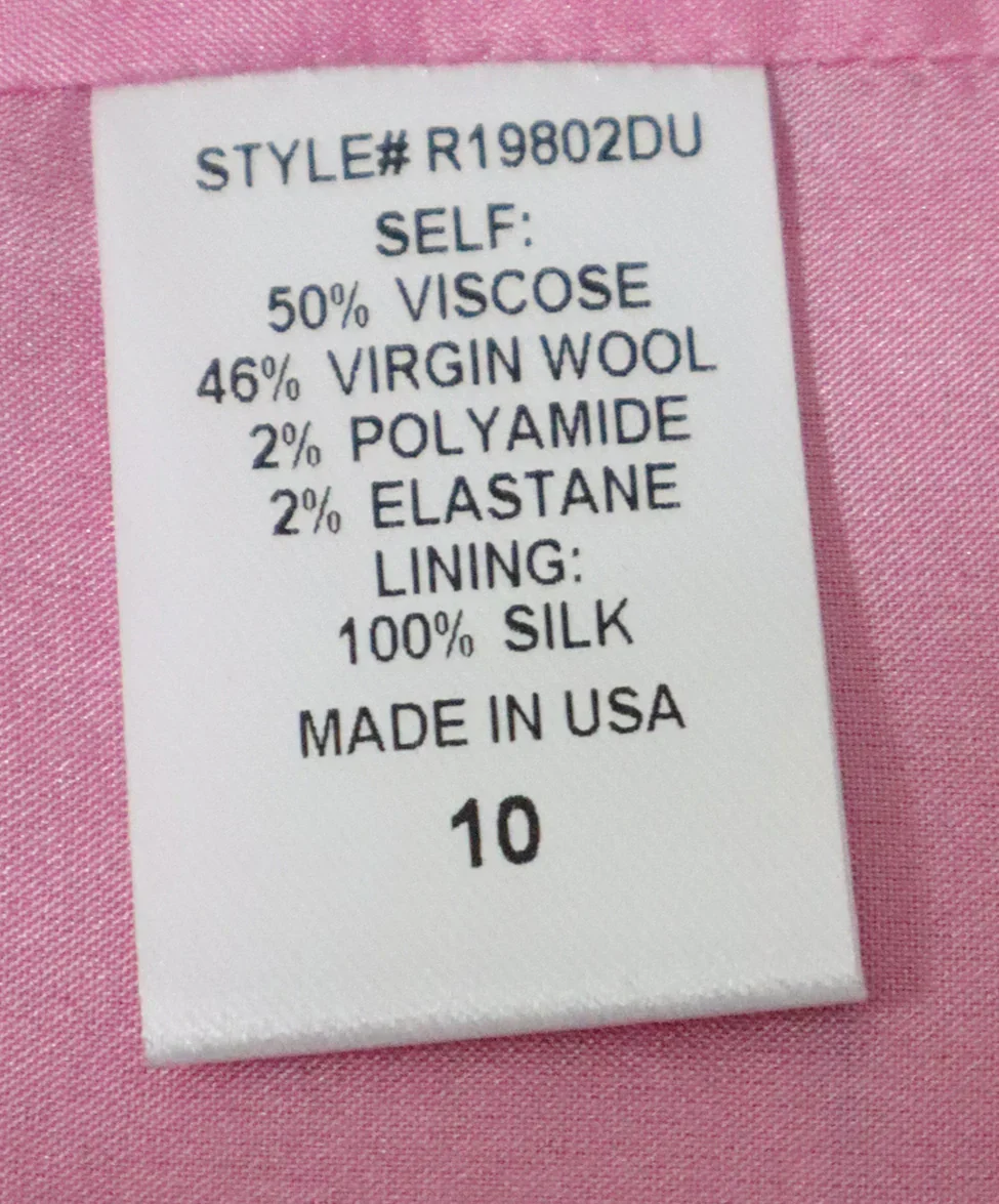 Lippes Purple Wool Jacket with Pearl Button Links sz 6 - Image 5