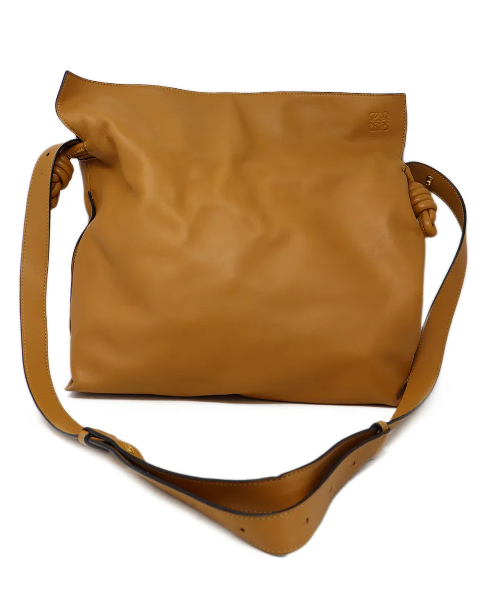Loewe Tan Leather Flamenco Bag