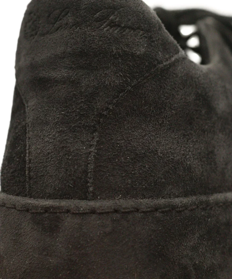 Loro Piana Charcoal Suede Sneakers sz 7 - Image 9