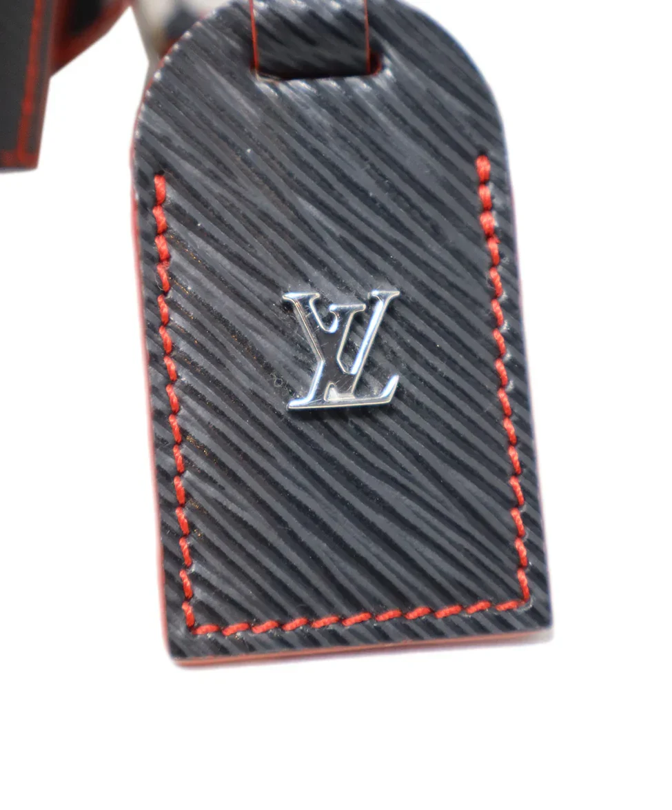 Louis Vuitton Black Epi Leather Red Trim Handbag With Dust Bag - Image 6