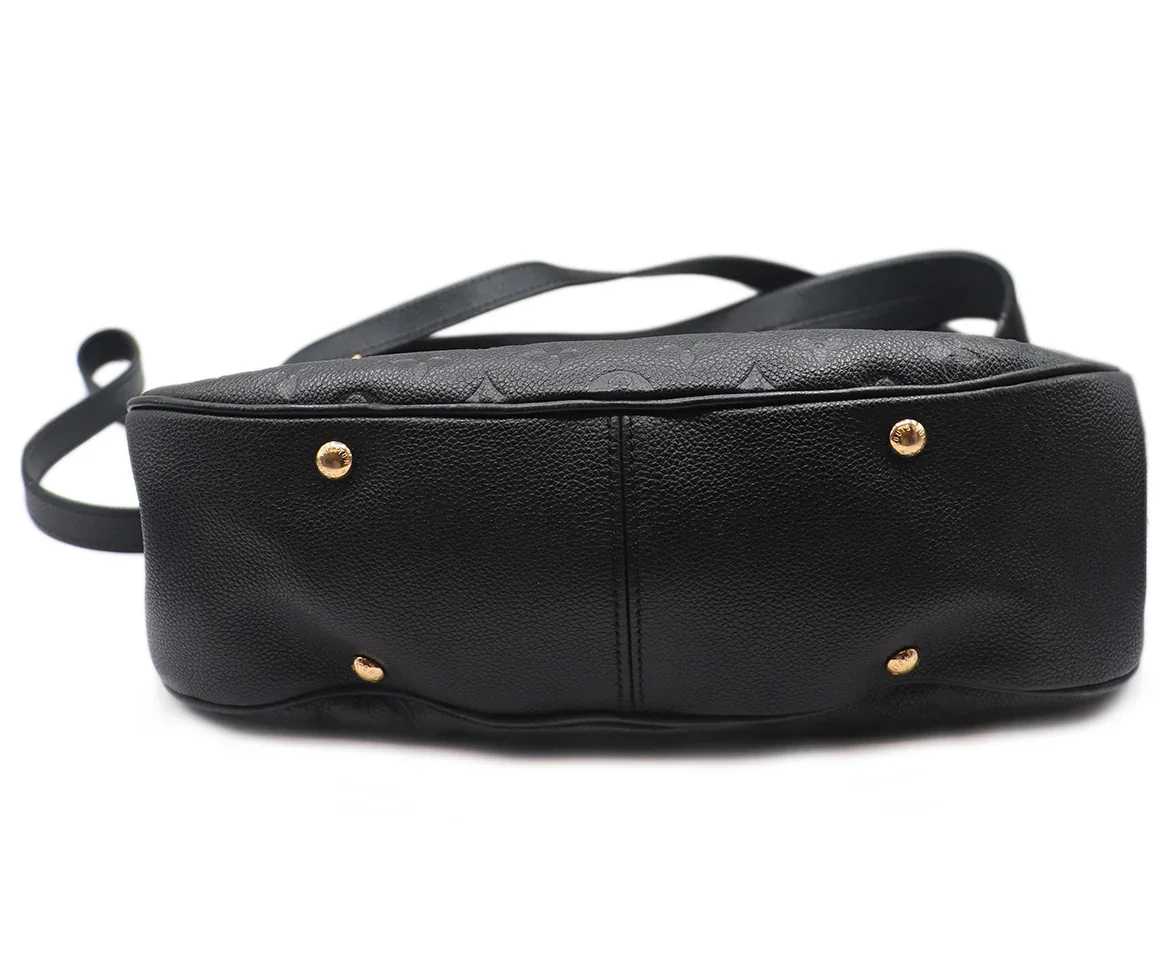 Louis Vuitton Black Monogram Leather Tote - Image 4