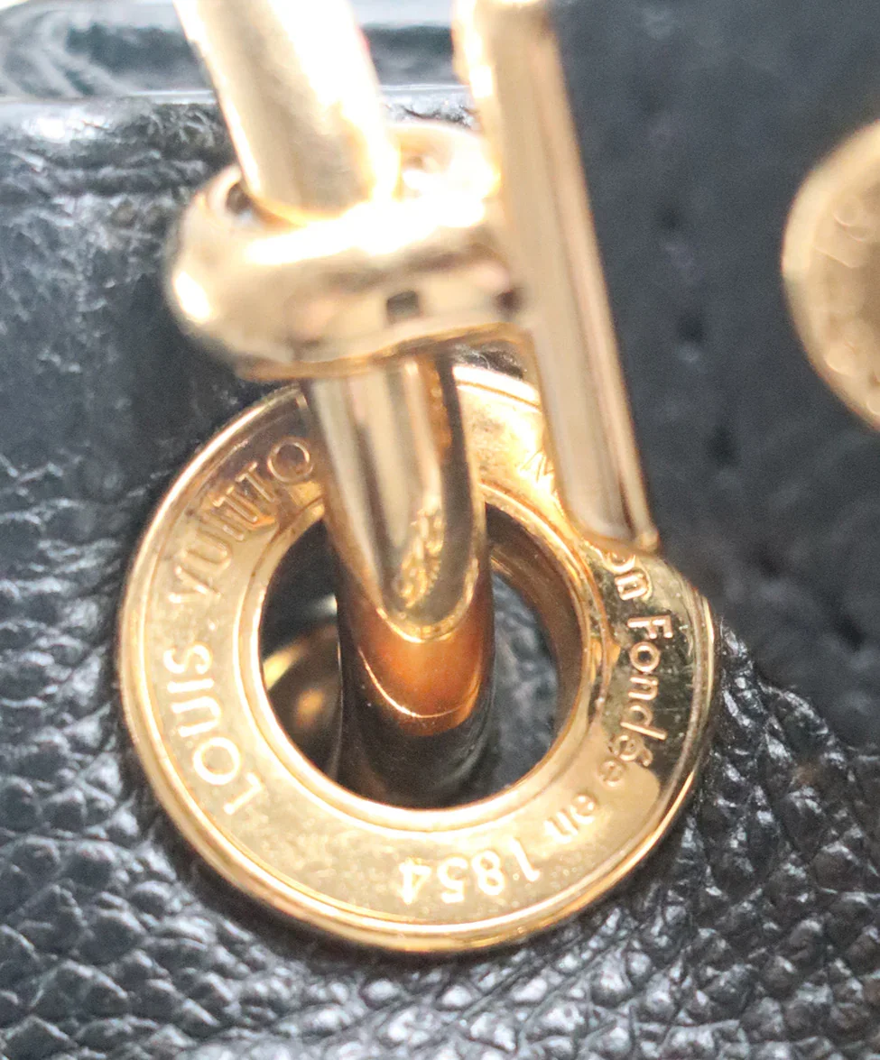 Louis Vuitton Black Monogram Leather Tote - Image 8