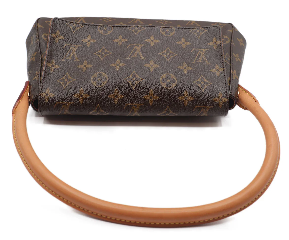 Louis Vuitton Brown Leather Looping Flap Bag - Image 5