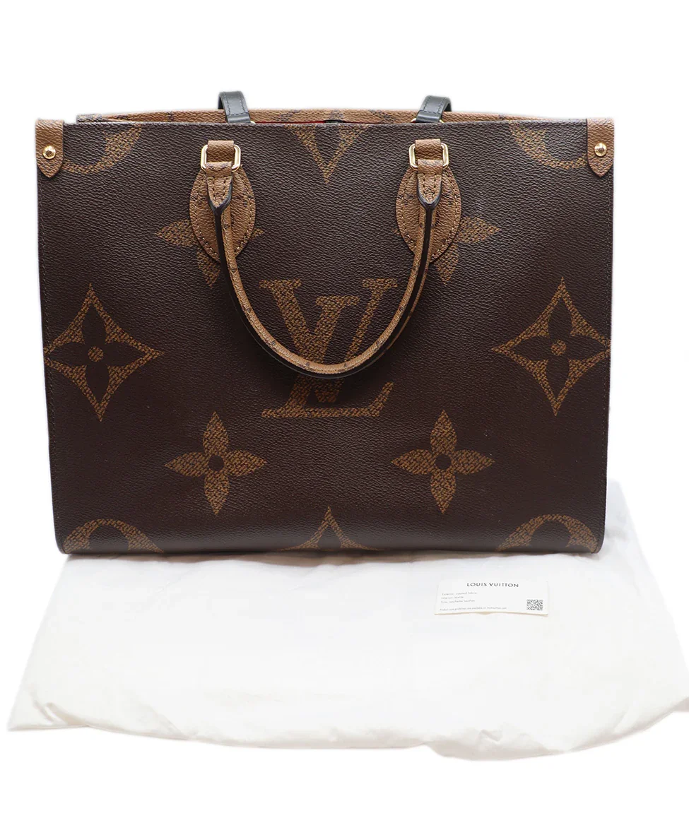 Louis Vuitton Brown OnTheGo MM Tote - Image 6