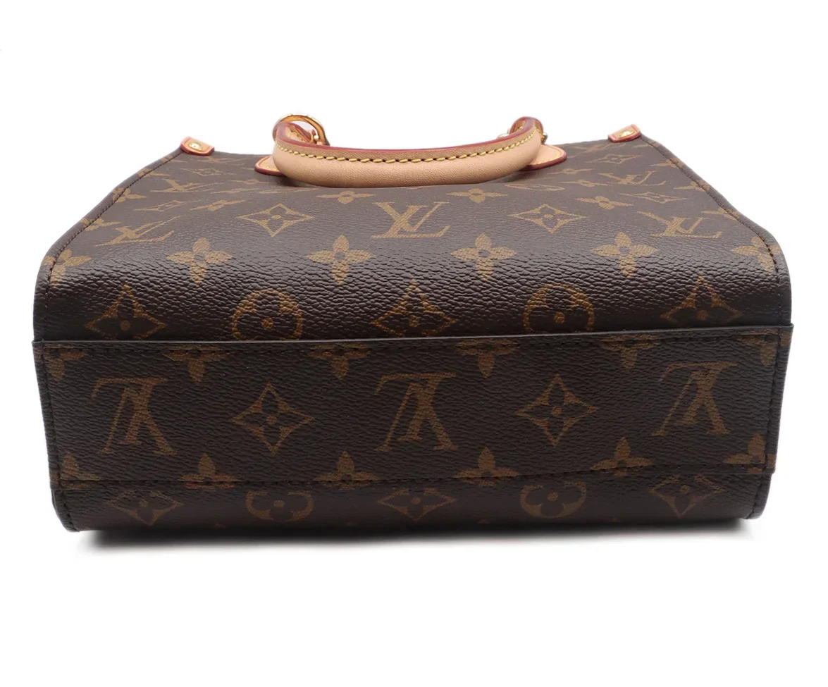 Louis Vuitton Tan Monogram Leather Tote - Image 4