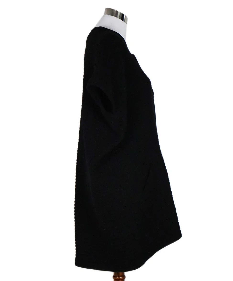 Maria + Cornejo Black Wool Cardigan Sweater sz 6 - Image 2
