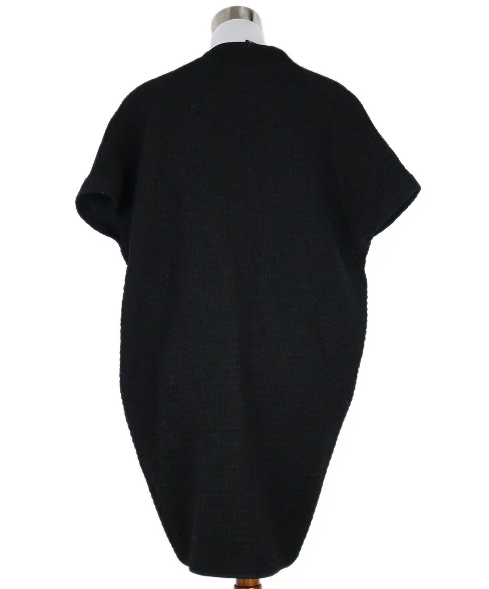 Maria + Cornejo Black Wool Cardigan Sweater sz 6 - Image 3