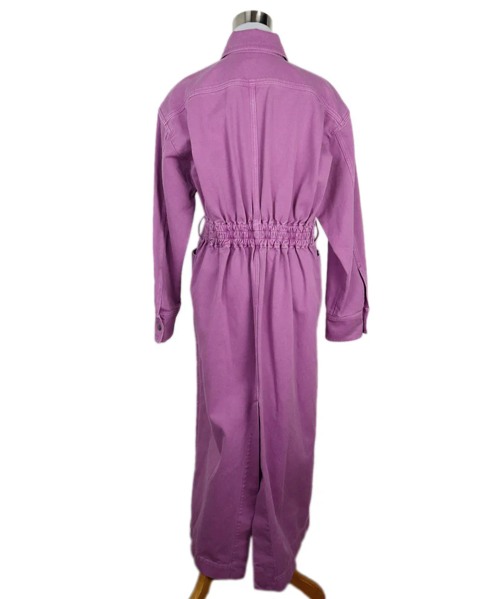 Max Mara Purple Denim Coat sz 4 - Image 3