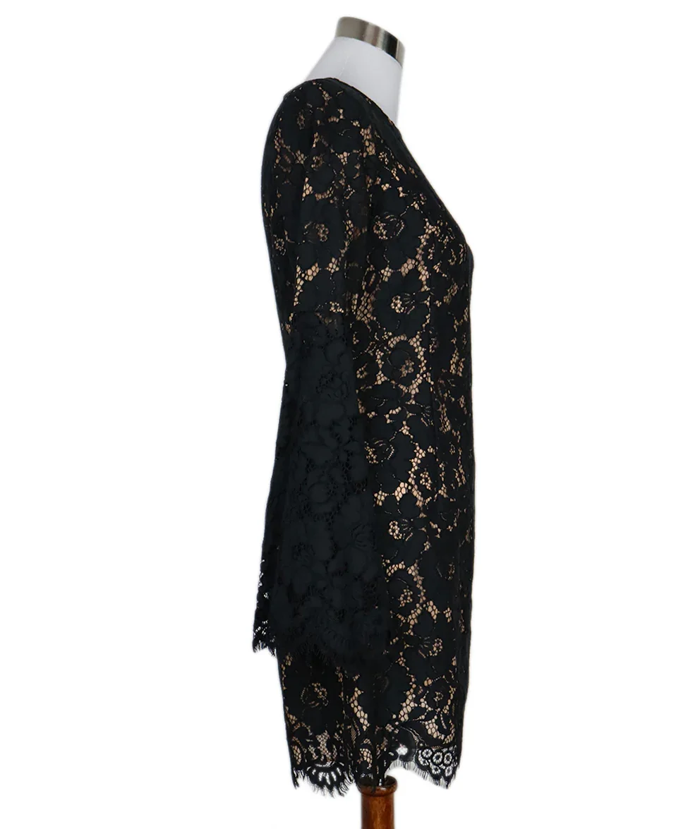 Michael Kors Black & Nude Lace Dress sz 4 - Image 2