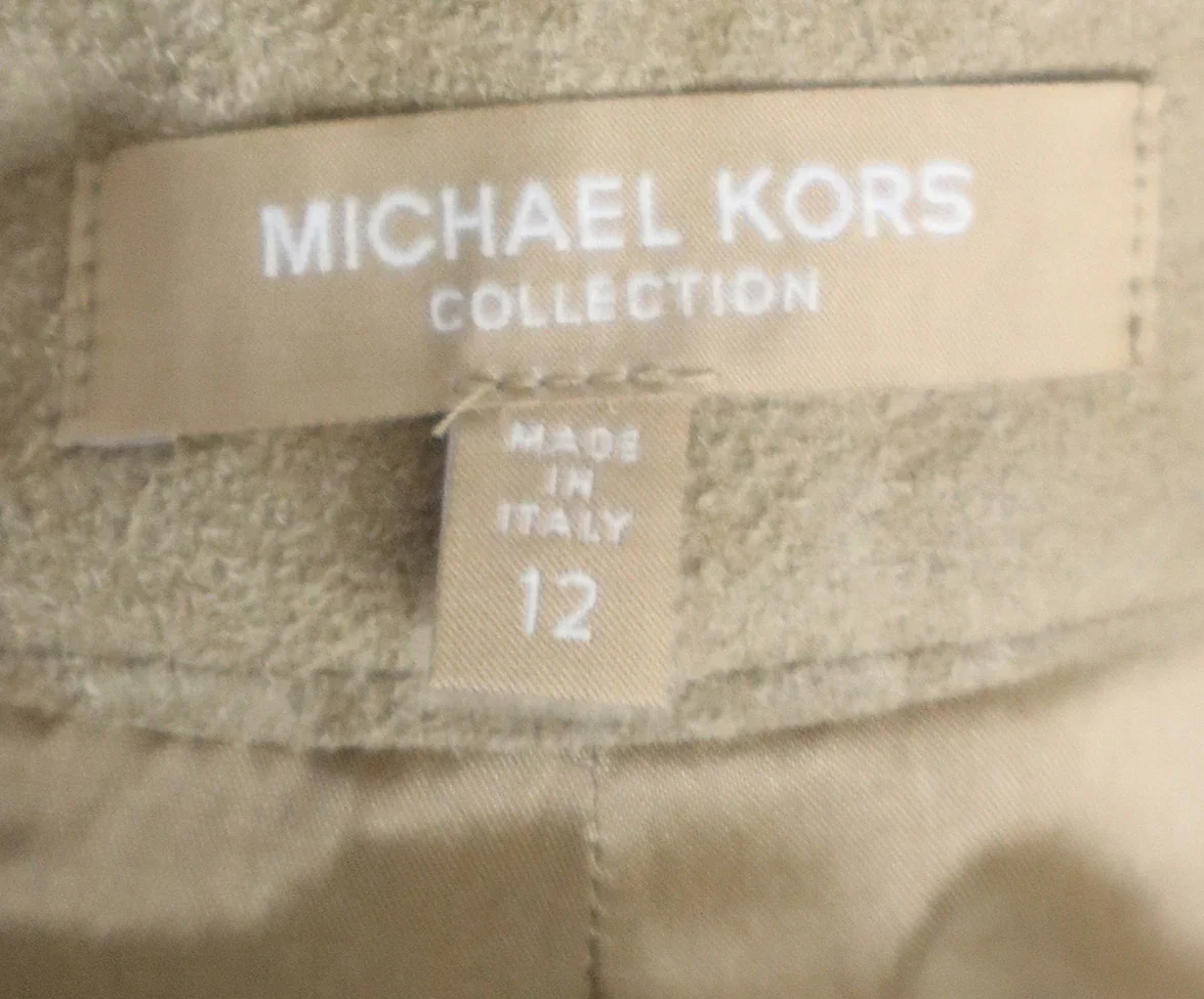 Michael Kors Khaki Suede Pants sz 12 - Image 3