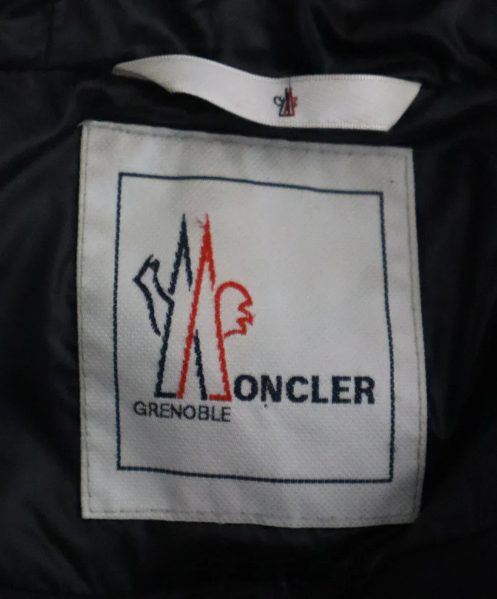 Moncler Black Puffer Jacket with lining and hood Sz 0 - Image 4