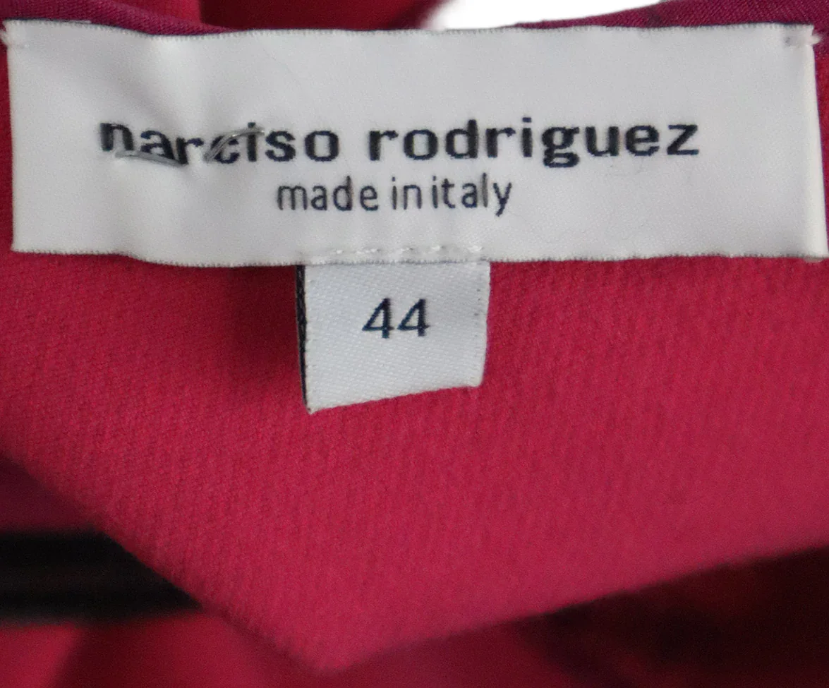 Narciso Rodriguez Pink Wool Piping Dress sz 8 - Image 4