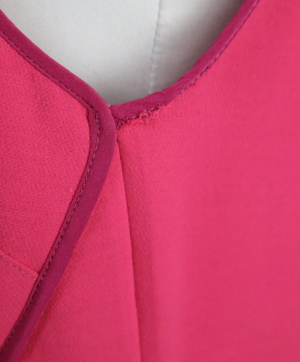 Narciso Rodriguez Pink Wool Piping Dress sz 8 - Image 5