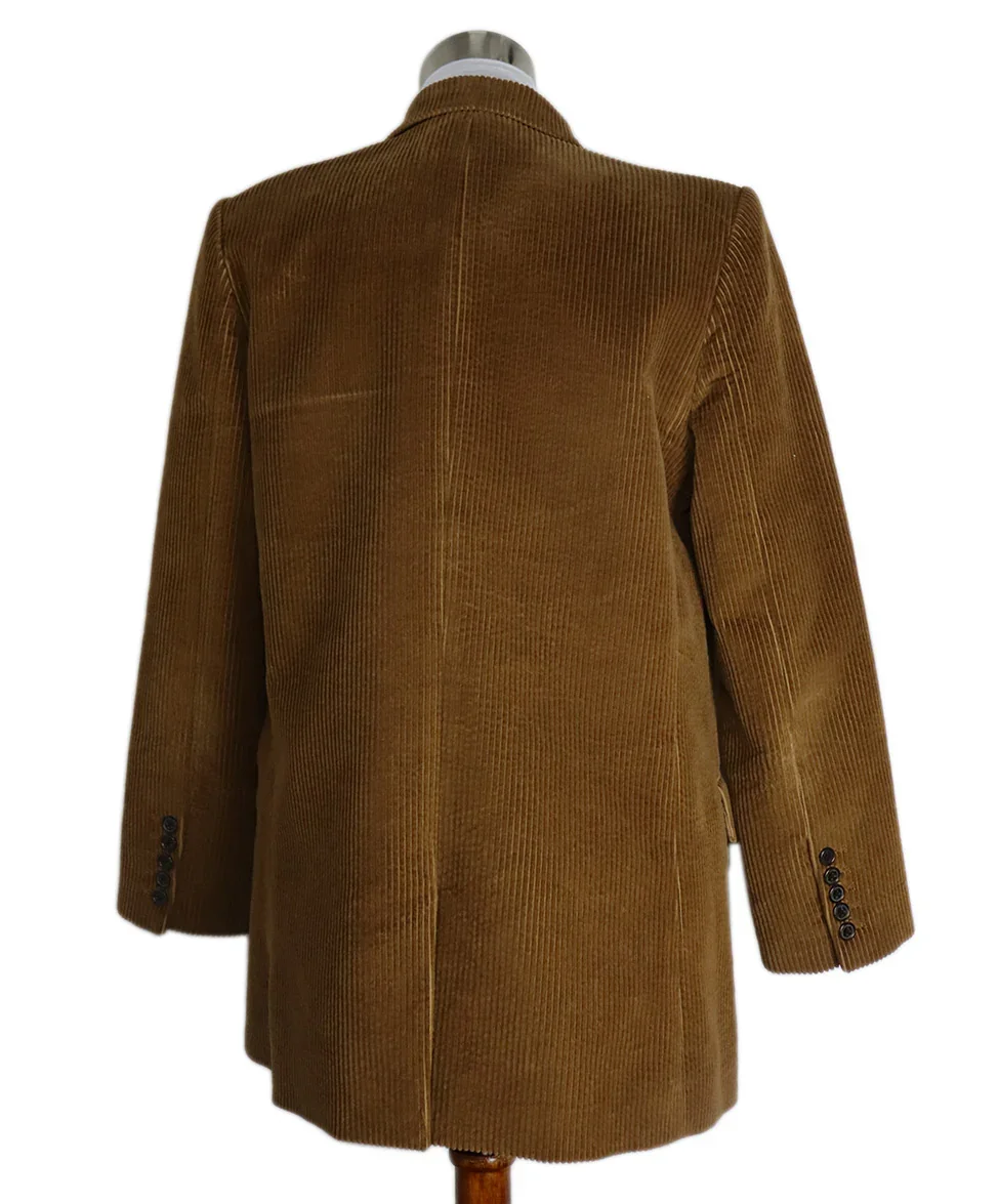 Nili Lotan Brown Tobacco Corduroy Jacket sz 6 - Image 3