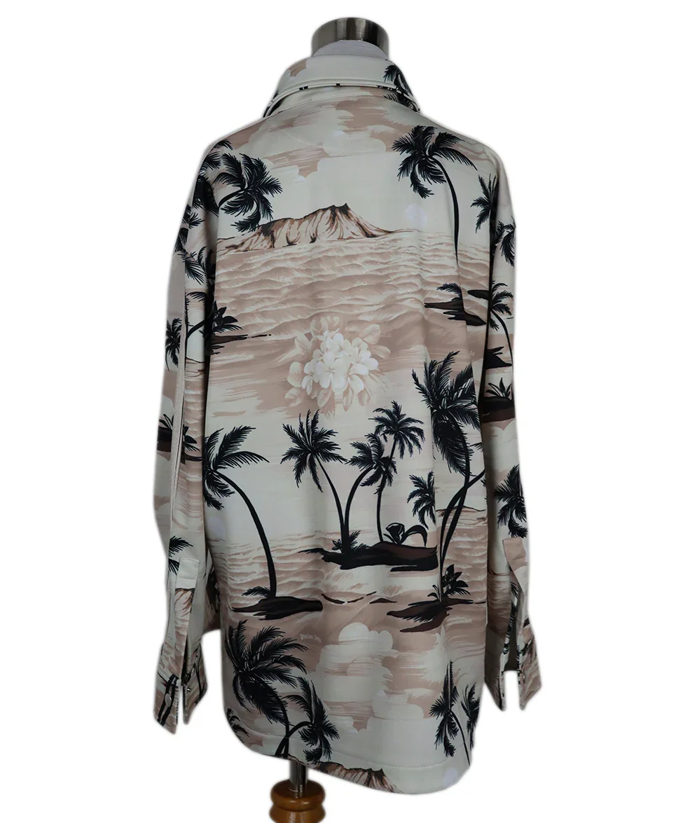 Palm Angels Pink & Black Print Jacket sz 12 - Image 3