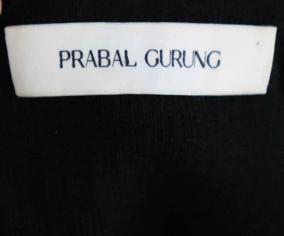 Prabal Gurung B&W Knit Silk Dress sz 4 - Image 4