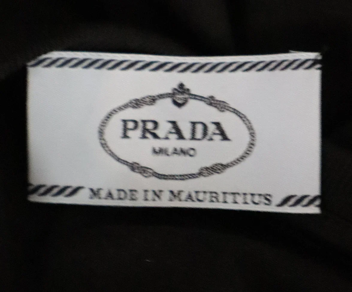Prada Black Cotton T Shirt With Sequins Trim sz 0 - Image 4