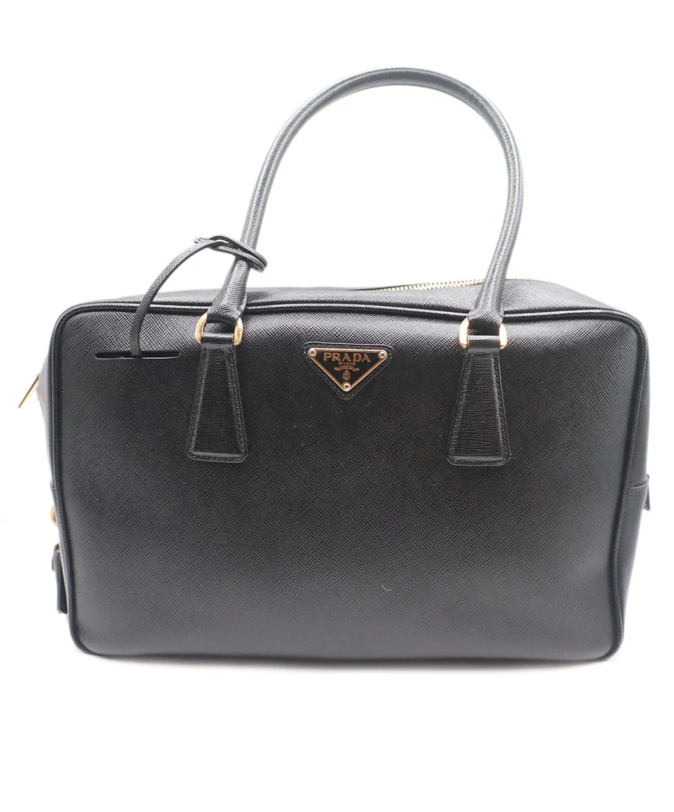 Prada Black Leather Shoulder Bag