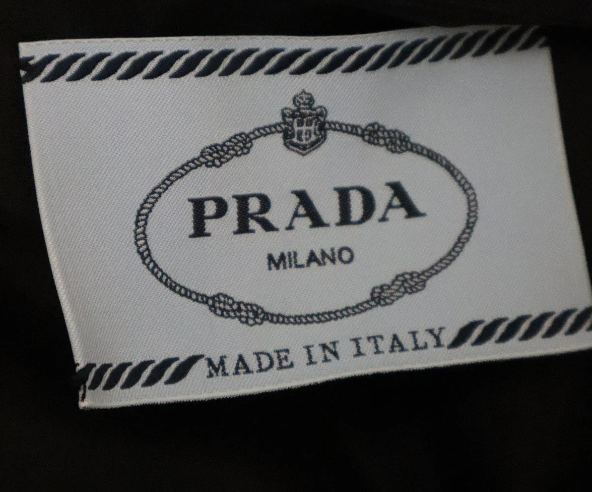 Prada Black Pleated Dress sz 6 - Image 5
