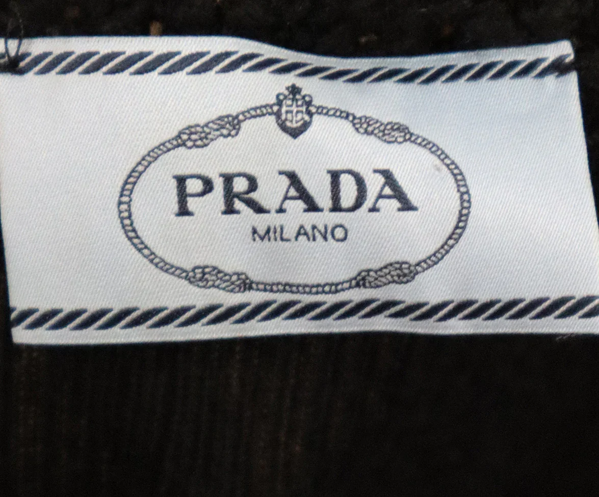 Prada Black Wool & Silk Sweater sz 2 - Image 4