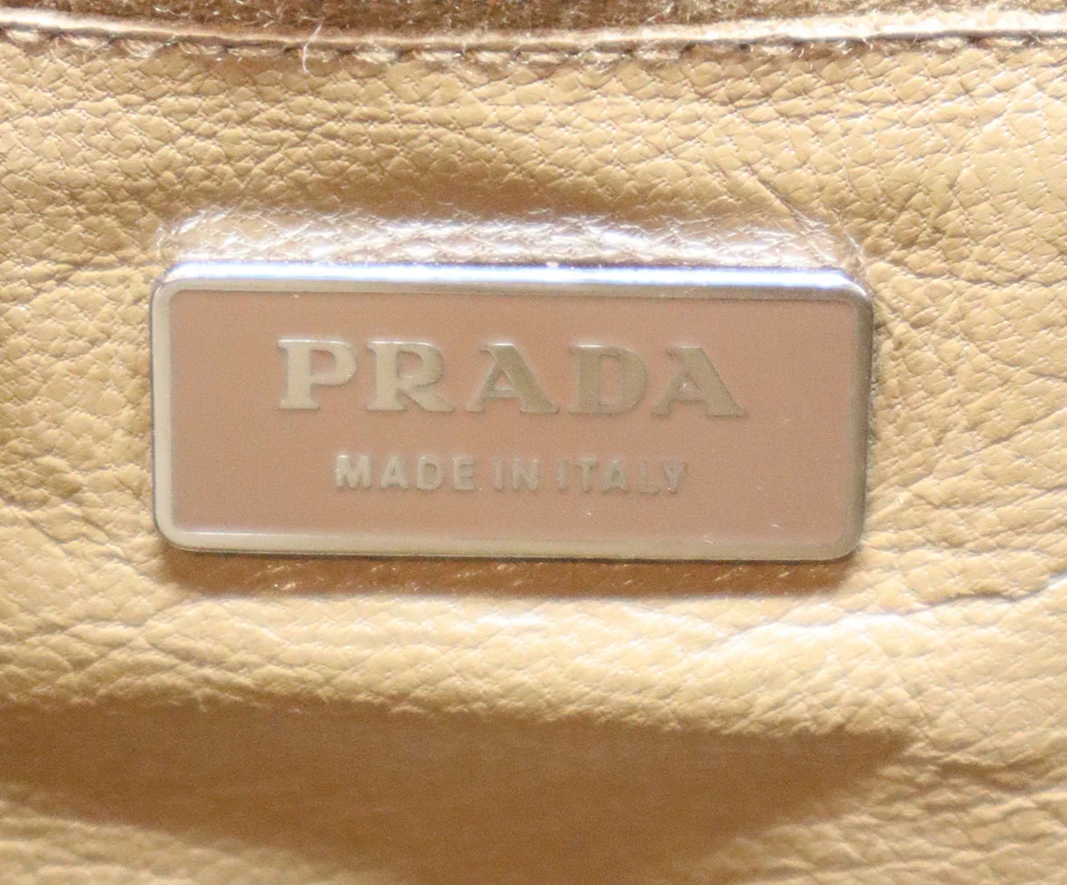 Prada Rust Brown Leather Shoulder Bag - Image 8