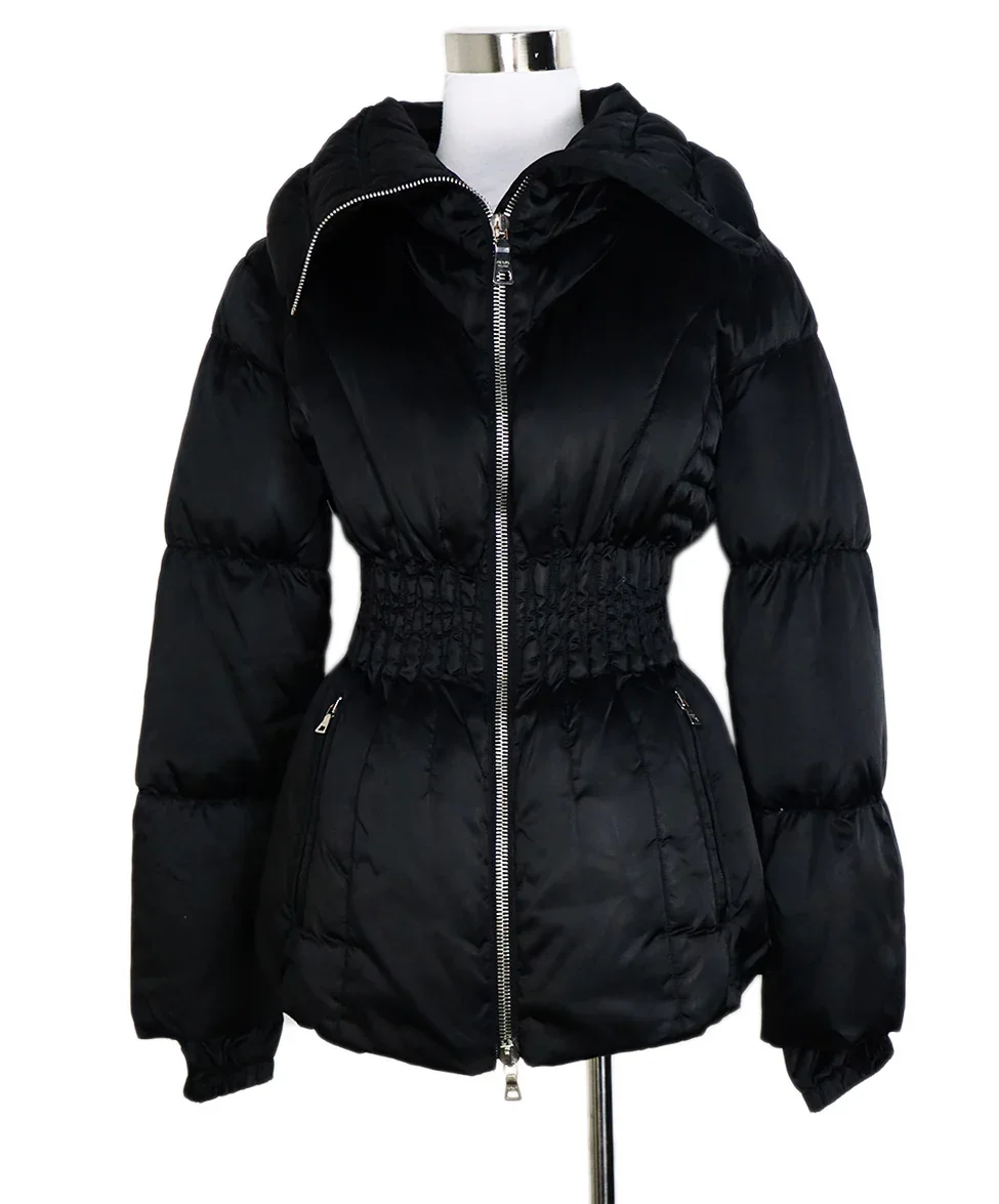 Prada Sport Black Nylon Down Jacket sz 2