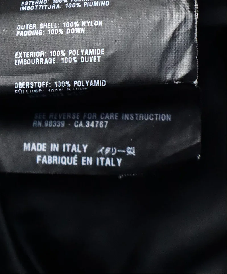 Prada Sport Black Nylon Down Jacket sz 2 - Image 5