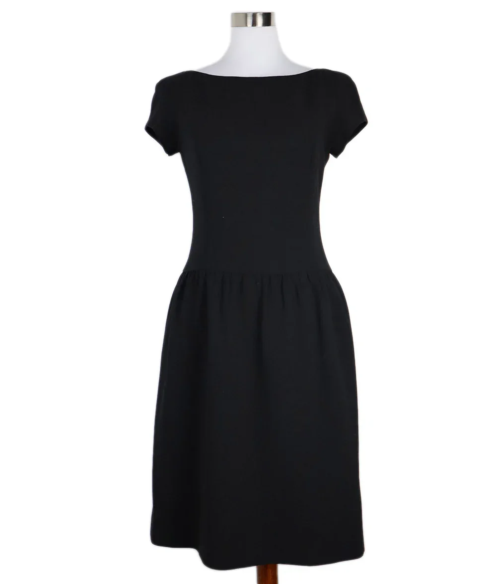 Ralph Lauren Black Wool Dress sz 8