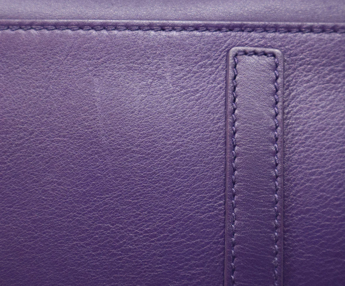 Ralph Lauren Purple Leather Ricky Bag - Image 8