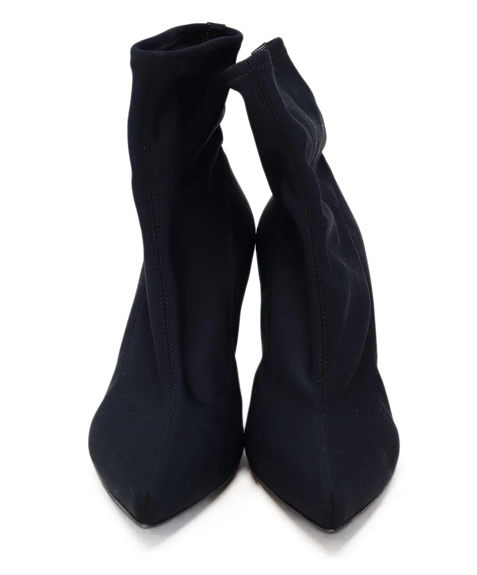 Sergio Rossi Black Spandex Booties sz 7 - Image 4