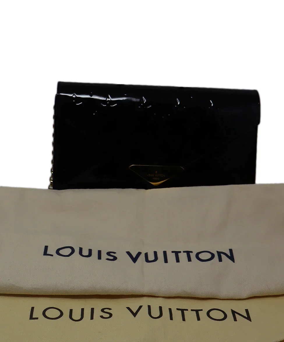 Louis Vuitton Brown Patent Amarante Monogram Vernis Shoulder Bag - Image 6