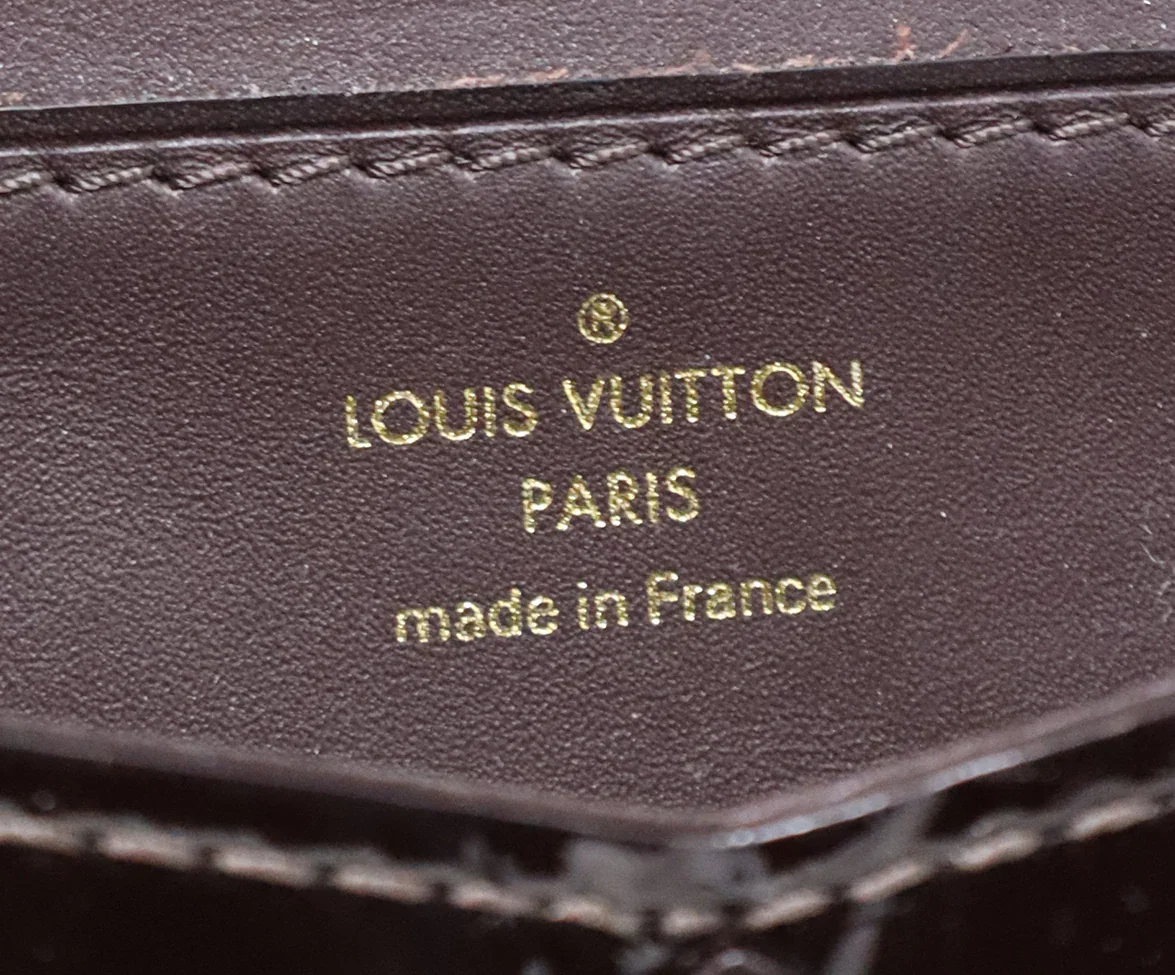 Louis Vuitton Brown Patent Amarante Monogram Vernis Shoulder Bag - Image 8