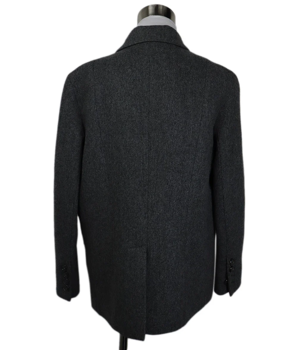 Demain Grey Wool Jacket sz 4 - Image 3