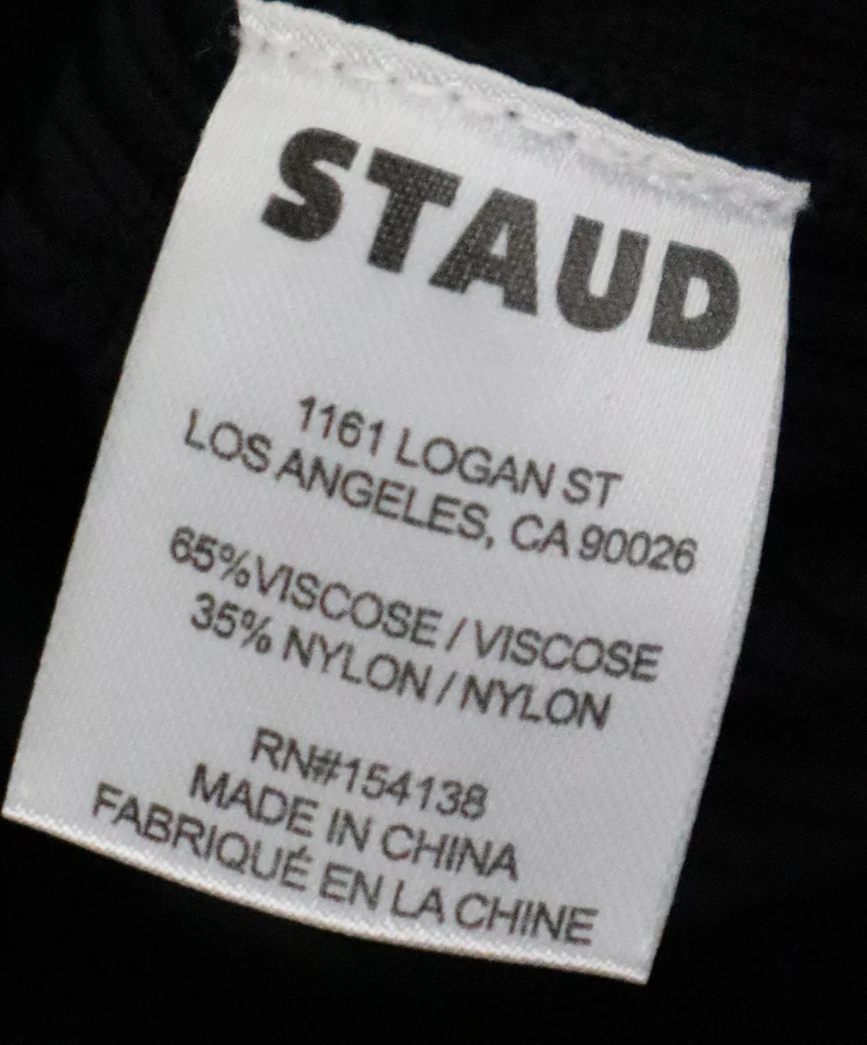 STAUD Black Viscose Knit Dress sz 0 - Image 5