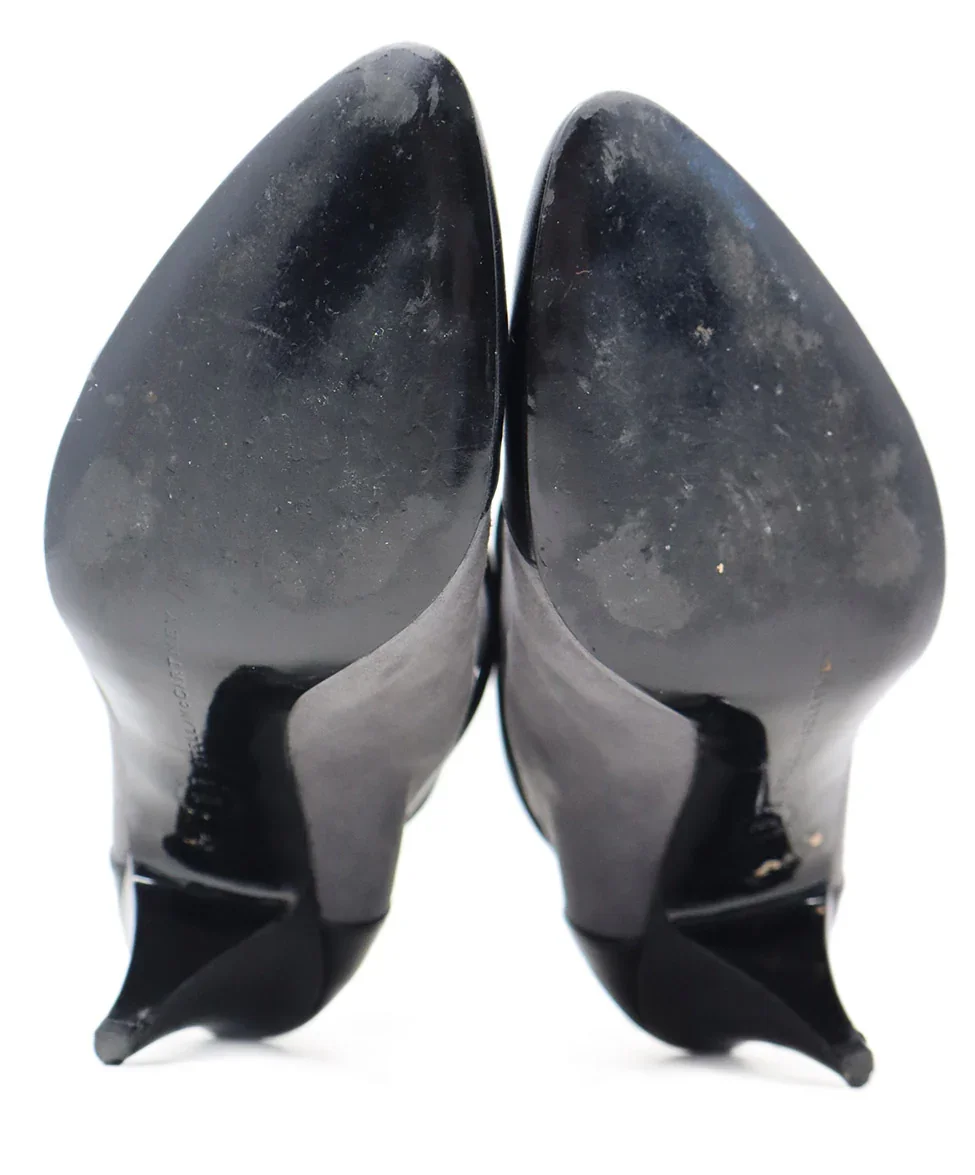 Stella McCartney Grey Suede & Black Leather Booties sz 8.5 - Image 4