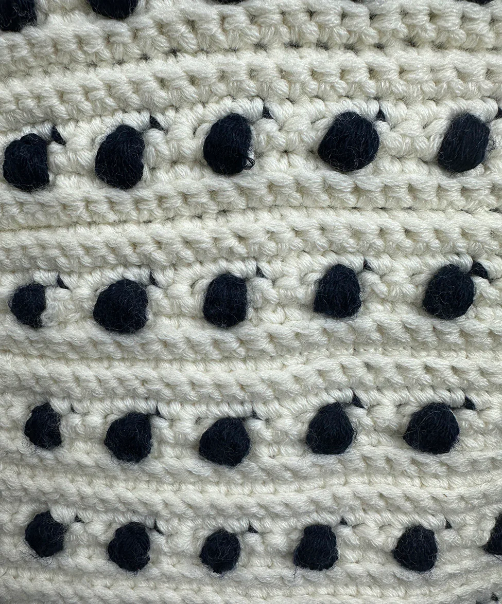 Lela Rose Black & White Sweater Coat Wool sz 4 - Image 7