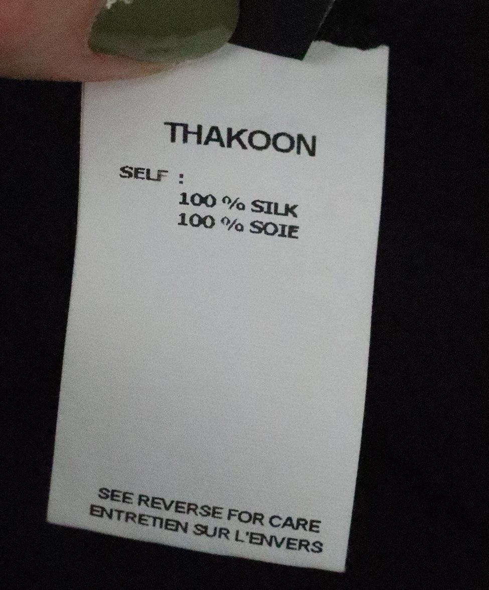 Thakoon Black Silk Sheer Blouse sz 4 - Image 5