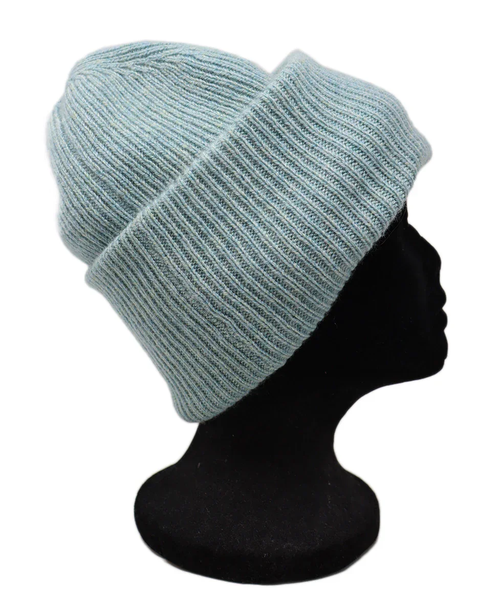 The Elder Statesman Mint Cashmere Hat - Image 2