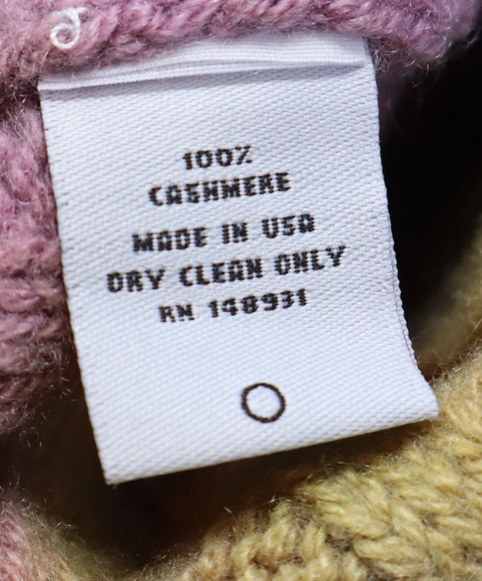 The Elder Statesman Yellow & Lavender Cashmere Hat - Image 5