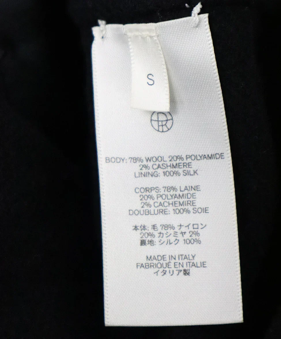 The Row Black Wool Long Coat sz 2 - Image 5