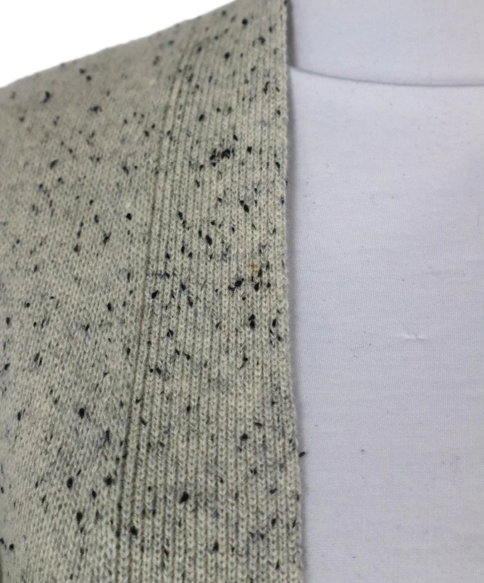 Theory Grey & Black Cashmere Cardigan sz 2 - Image 6