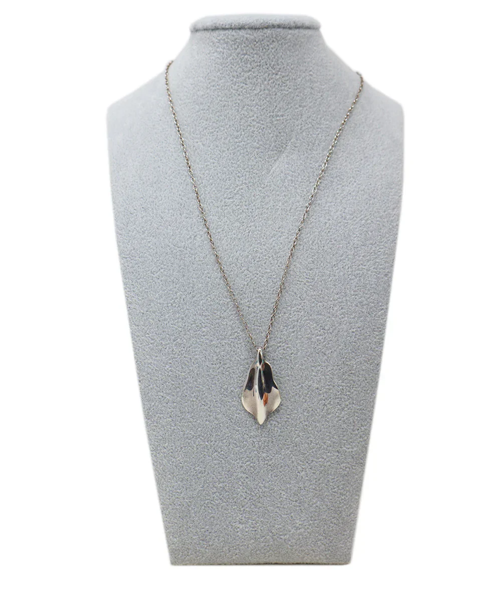Tiffany & Co. Vintage Sterling Silver Leaf Necklace