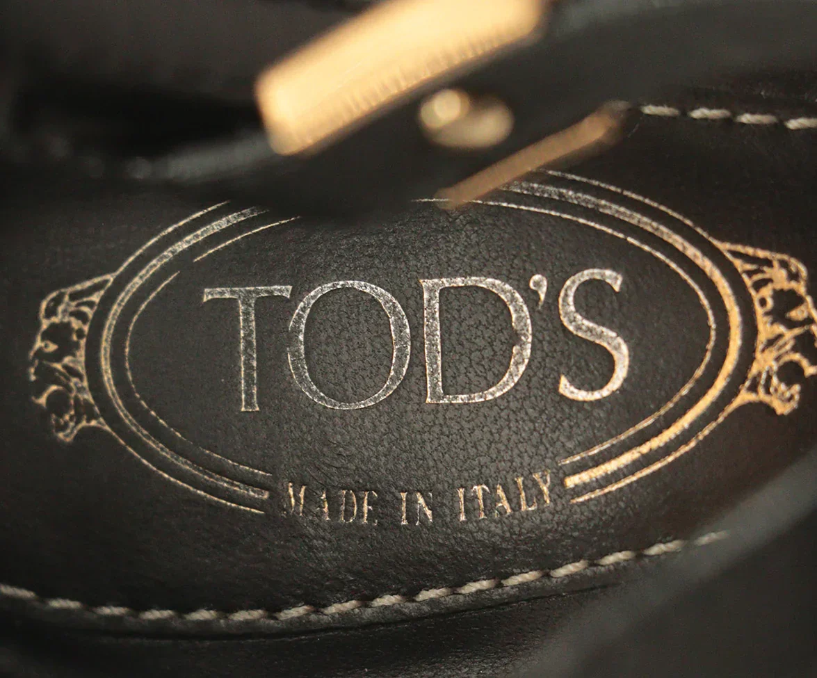 Tod's Black Leather Ankle Strap Heels sz 4.5 - Image 6