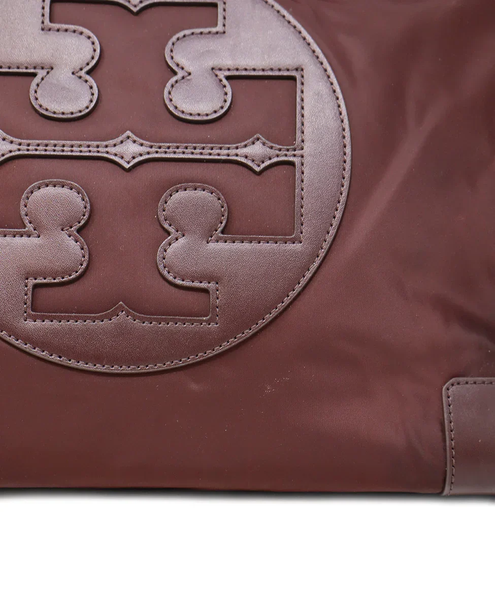 Tory Burch Burgundy Nylon & Leather Tote - Image 10